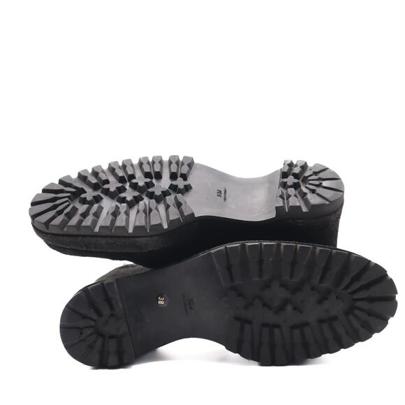 Miu Miu Vintage 90's Mary Jane Suede Wedges Size 38 - Picture 6 of 12